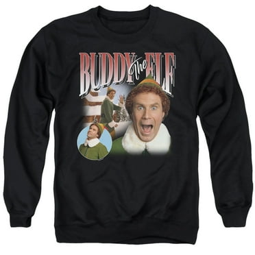 Elf Buddy Retro Christmas Trio Unisex Adult Crewneck Sweatshirt