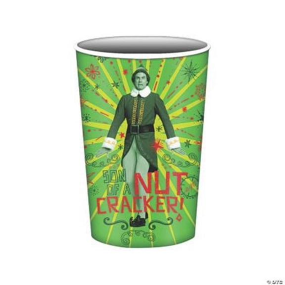 Elf Buddy Son Of Nutcrackr 16Oz Papr Cps, Party Supplies, Licensed Tableware, Christmas, 8 Pieces