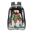 thumbnail image 1 of Elf Buddy's Sing Pattern Transparent Backpack Lightweight And fashionable Showcasing Personality And Leading The Trend, 1 of 6
