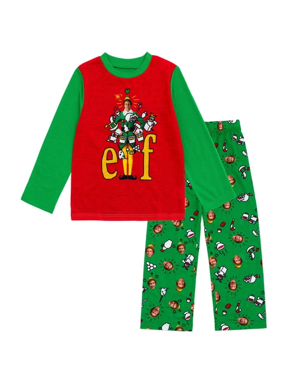 Buddy the Elf Christmas Pajama Shirt and Pants Little Kid to Big Kid