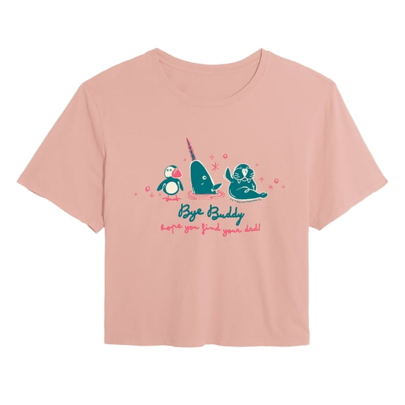 Elf - Bye, Buddy - Juniors Cropped Graphic T-Shirt