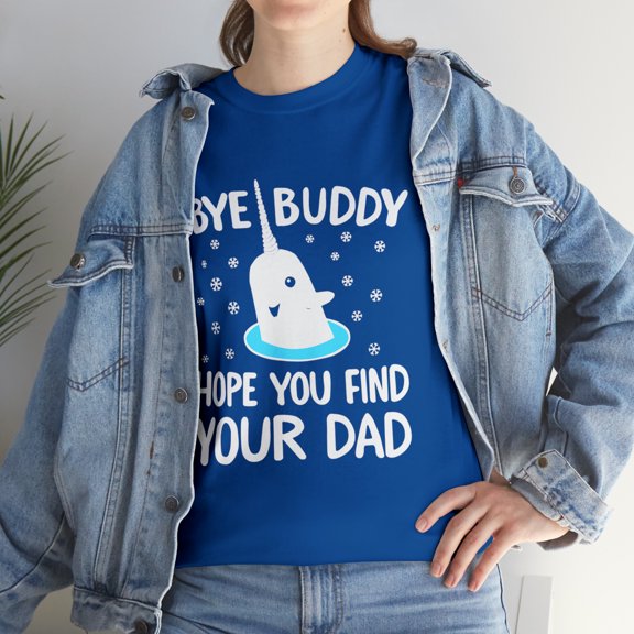 Elf Bye Buddy Narwhal Sweater Christmas Ugly Tacky T-Shirt