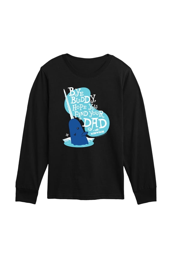 - Bye Buddy - Toddler Boys Long Sleeve Graphic T-Shirt