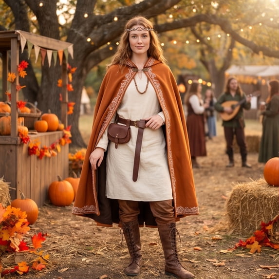 Elf Cosplay Historical, Medieval Cape, Renaissance Hooded Cloak, Renaissance Cape, Cape Robe Wizard, Cloak With Hood Women Renaissance Hooded Medieval Cloak Witch Robe Viking Cape, Khaki One Size