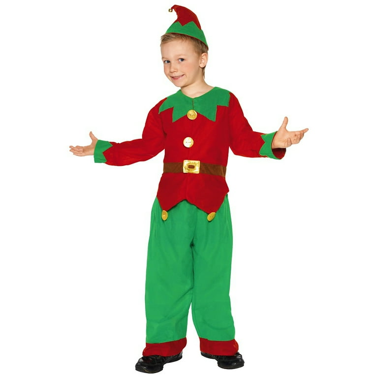 Elf Toddler Costume Kids Red Green Elf Toddler Costume Kids Red Green