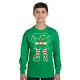 thumbnail image 1 of Elf Costume Xmas Long Sleeve Shirts for Kids - Youth XS S M L XL - Merry Christmas Holiday Funny Xmas Tee for Boys for Girls, 1 of 2