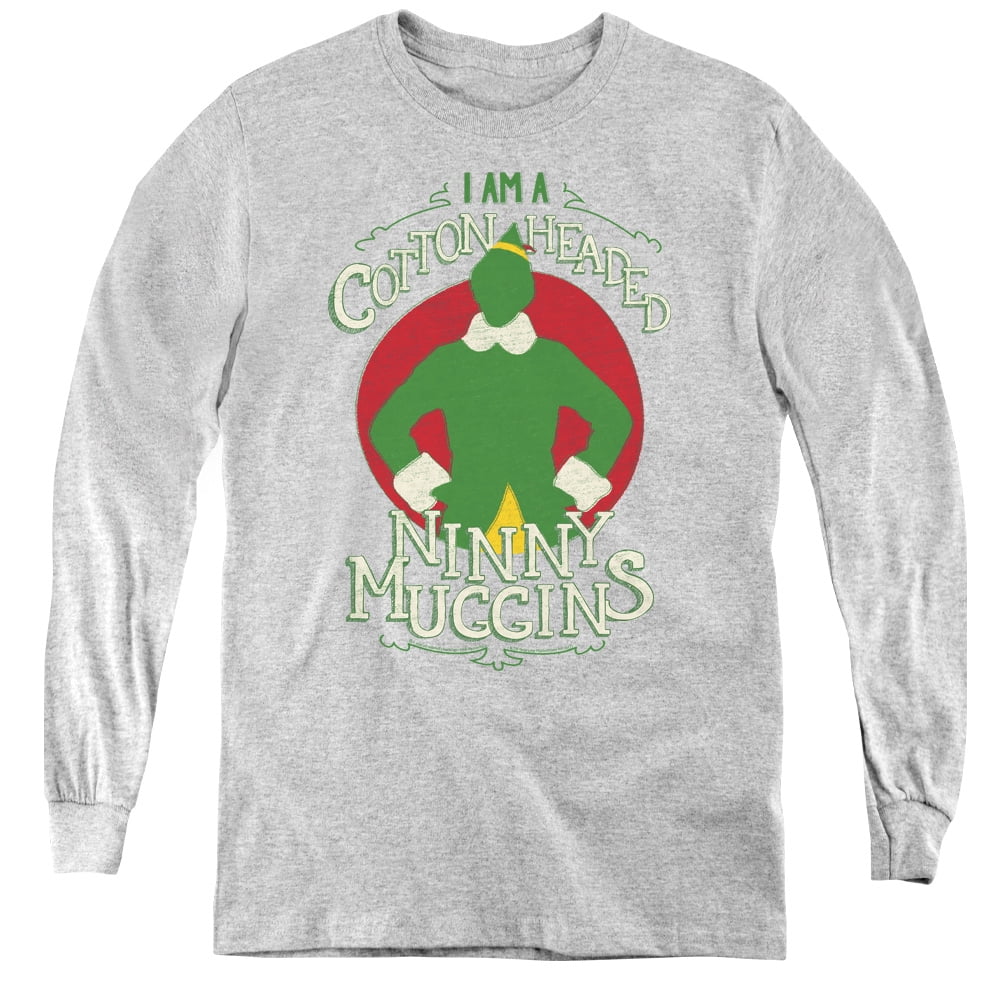 Elf - Cotton Headed - Youth Long Sleeve Shirt - Medium