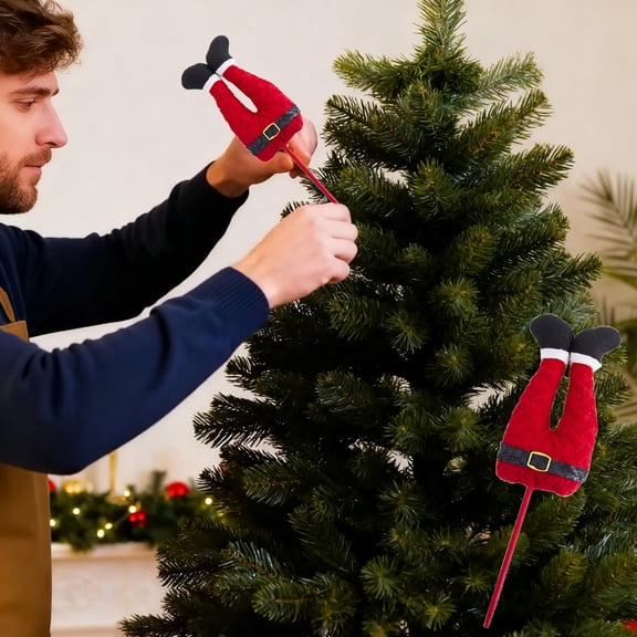 Elf Decorations under $5! Bzdzmqm Christmas Fabric Elfs Leg Decorations, Ornaments For Scene Decoration Display, Whimsical Christmas Character Decor, Holiday Tabletop Decoration Piece, Festive Home