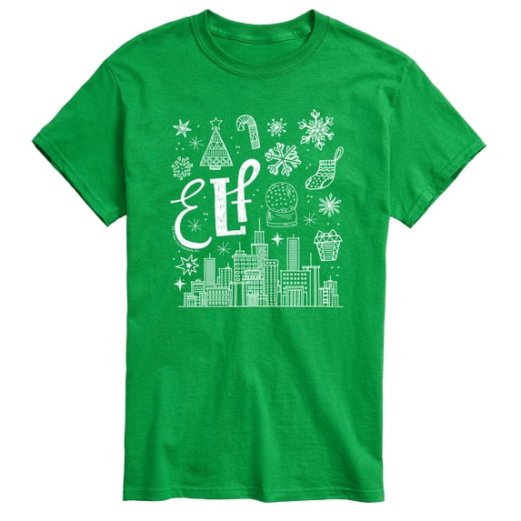 Elf - Doodle Logo - Men's Short Sleeve Graphic T-Shirt