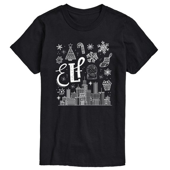 Elf - Doodle Logo - Men's Short Sleeve Graphic T-Shirt
