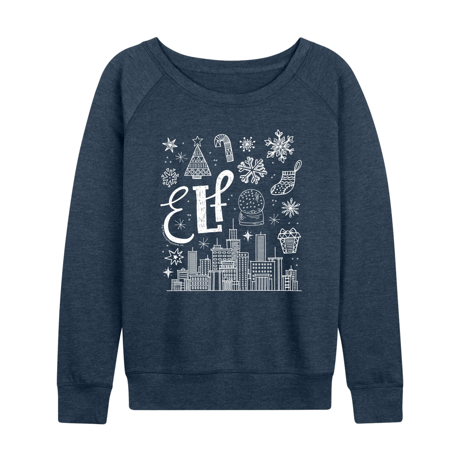 Elf - Doodle Logo - Women's French Terry Long Sleeve Shirt