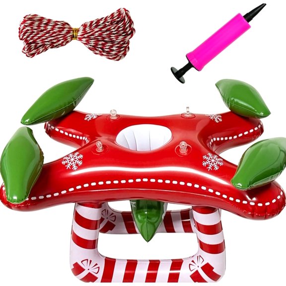 Elf Drone Inflatable Airplane Elf Plane for Christmas New Year Holiday Ideas of Elf Kit Accessories Props Elf Air Balloon of Arrival Kit