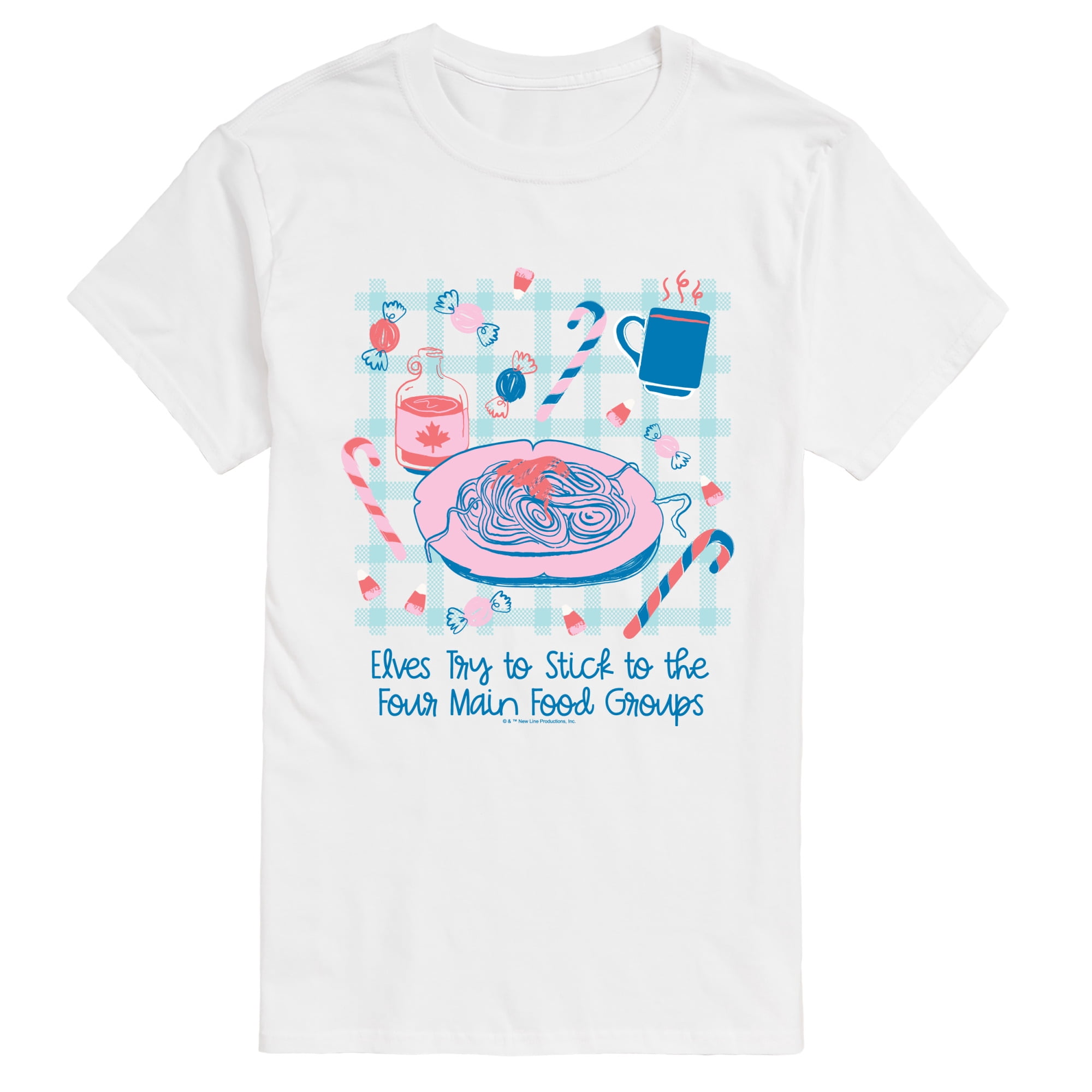 Elf - Elves Stick To Four Food Groups - Men's Short Sleeve Graphic T-Shirt
