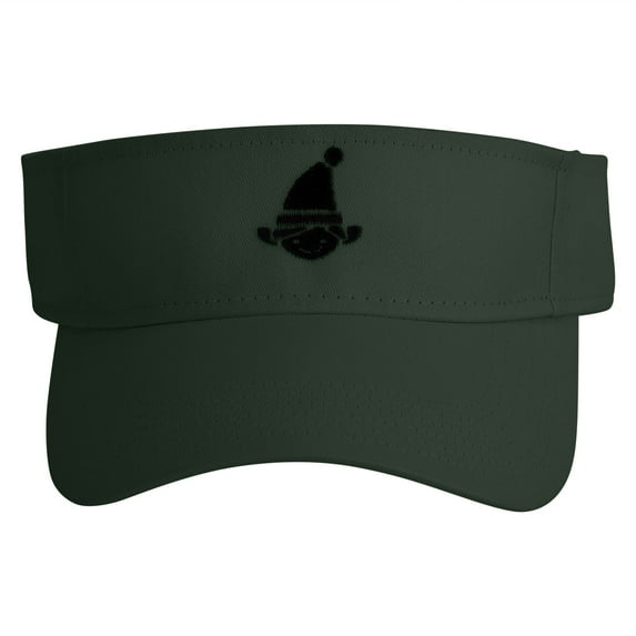 Elf Embroidered Cotton Twill Sun Visor - Dk Green OSFM