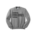 thumbnail image 1 of Elf Food Groups Christmas Sweatshirt Small Grey, 1 of 1