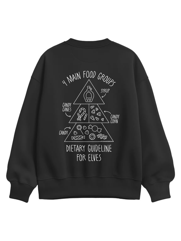 - Food Groups Women's Oversized Fleece Crew Sweatshirt