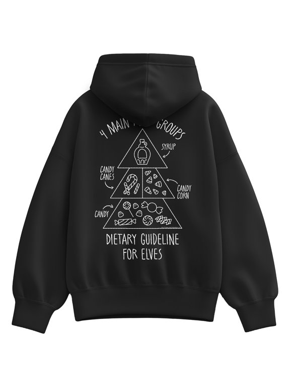 - Food Groups Women's Oversized Fleece Hoodie Sweatshirt