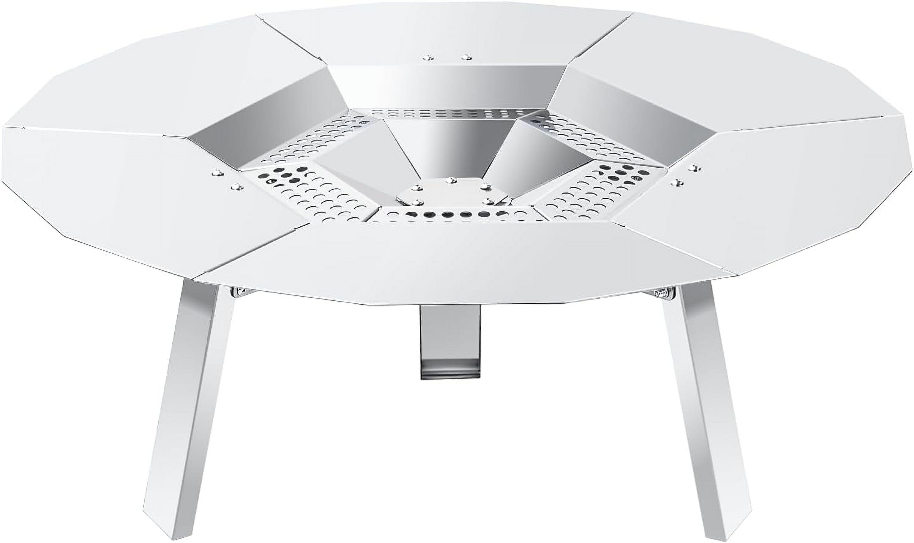 Deflector for Solo Stove Bonfire Fire Pit, with 3 Legs& Carrying Handles Captures Warmth ...