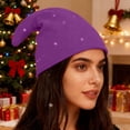 thumbnail image 1 of Elf Hat,Elf Hats for Adults Christmas Felt Elf Hat Holiday Party Elf Costume Hats Favors Gifts Accessoriess Purple, 1 of 4