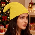 thumbnail image 1 of Elf Hat,Elf Hats for Adults Christmas Felt Elf Hat Holiday Party Elf Costume Hats Favors Gifts Accessoriess Yellow, 1 of 3