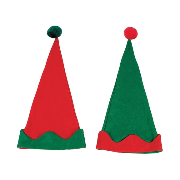 Elf Hats - Apparel Accessories - 12 Pieces