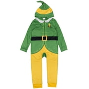 ELF Holiday Christmas Fleece Zip Up Cosplay Pajama Coverall Little Kid to Big