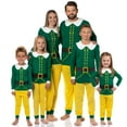 thumbnail image 1 of Elf Holiday Classic Movie Men's Buddy The Elf Tight Fit Long Sleeve Long Pant Loungewear Sleep Pajama Set, 1 of 7