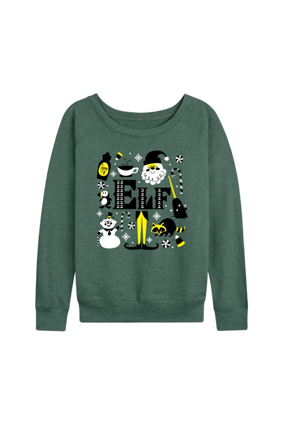 - Logo And Santa - Women's French Terry Long Sleeve Shirt