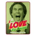 thumbnail image 1 of Elf Love To Smile Kids Micro Raschel Throw Blanket, 1 of 1