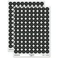 thumbnail image 1 of Elf Male Character Face 200+ Round Stickers - Black - Matte Finish - 0.50" Size, 1 of 3