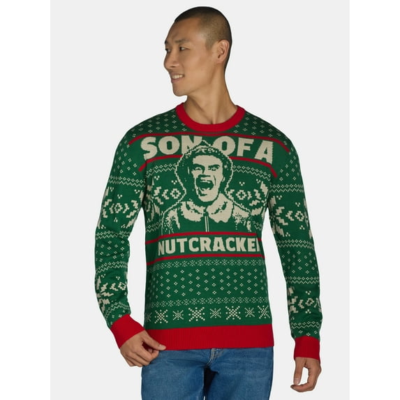 Elf Men's & Big Men's Ugly Christmas Sweater, Sizes S-3XL