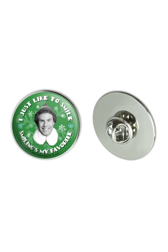 Elf Movie I Just Like to Smile Metal 1.1" Tie Tack Hat Lapel Pin Pinback