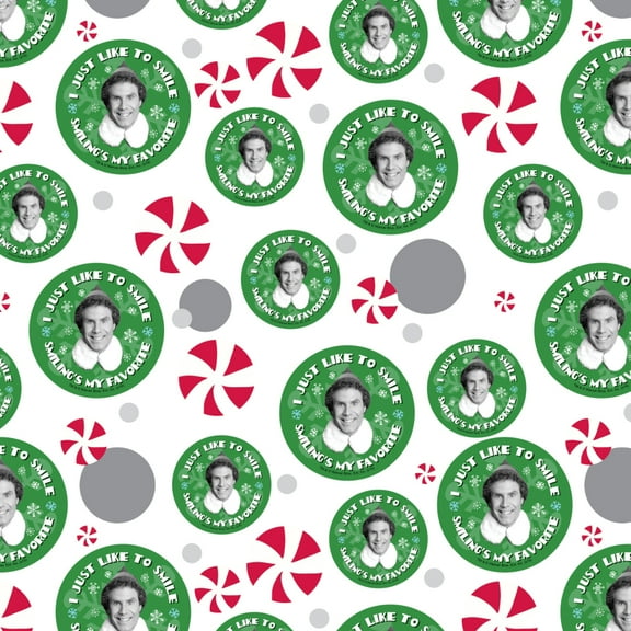 Elf Movie I Just Like to Smile Premium Gift Wrap Wrapping Paper Roll
