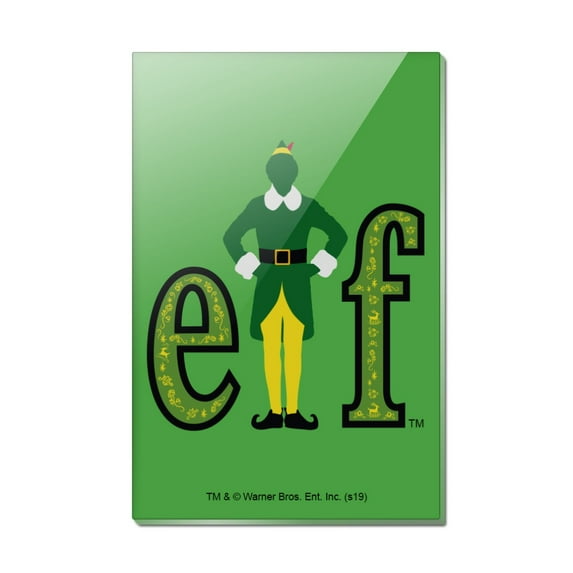 Elf Movie Logo Rectangle Acrylic Fridge Refrigerator Magnet