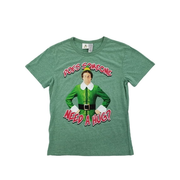 Elf Movie Mens Buddy Does Someone Need A Hug Christmas Holiday T-Shirt Small