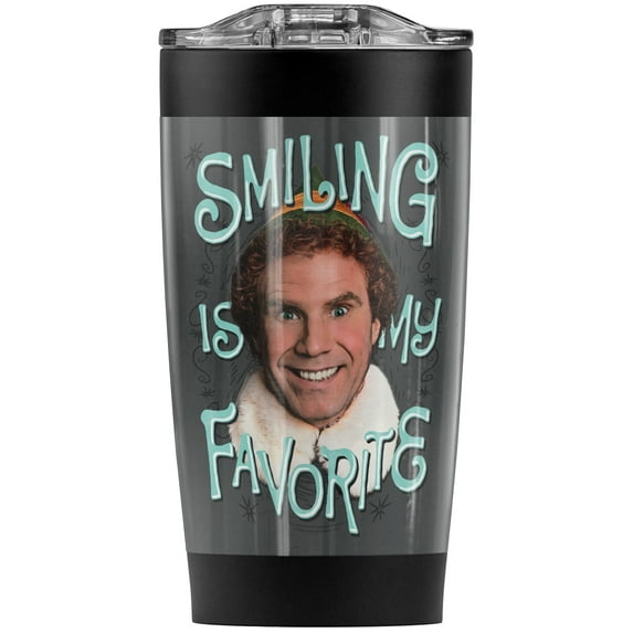 Elf Movie Smiling Stainless Steel Tumbler 20 oz Coffee Travel Mug/Cup, Vacuum Insulated & Double Wall with Leakproof Sliding Lid | Great for Hot Drinks and Cold Beverages