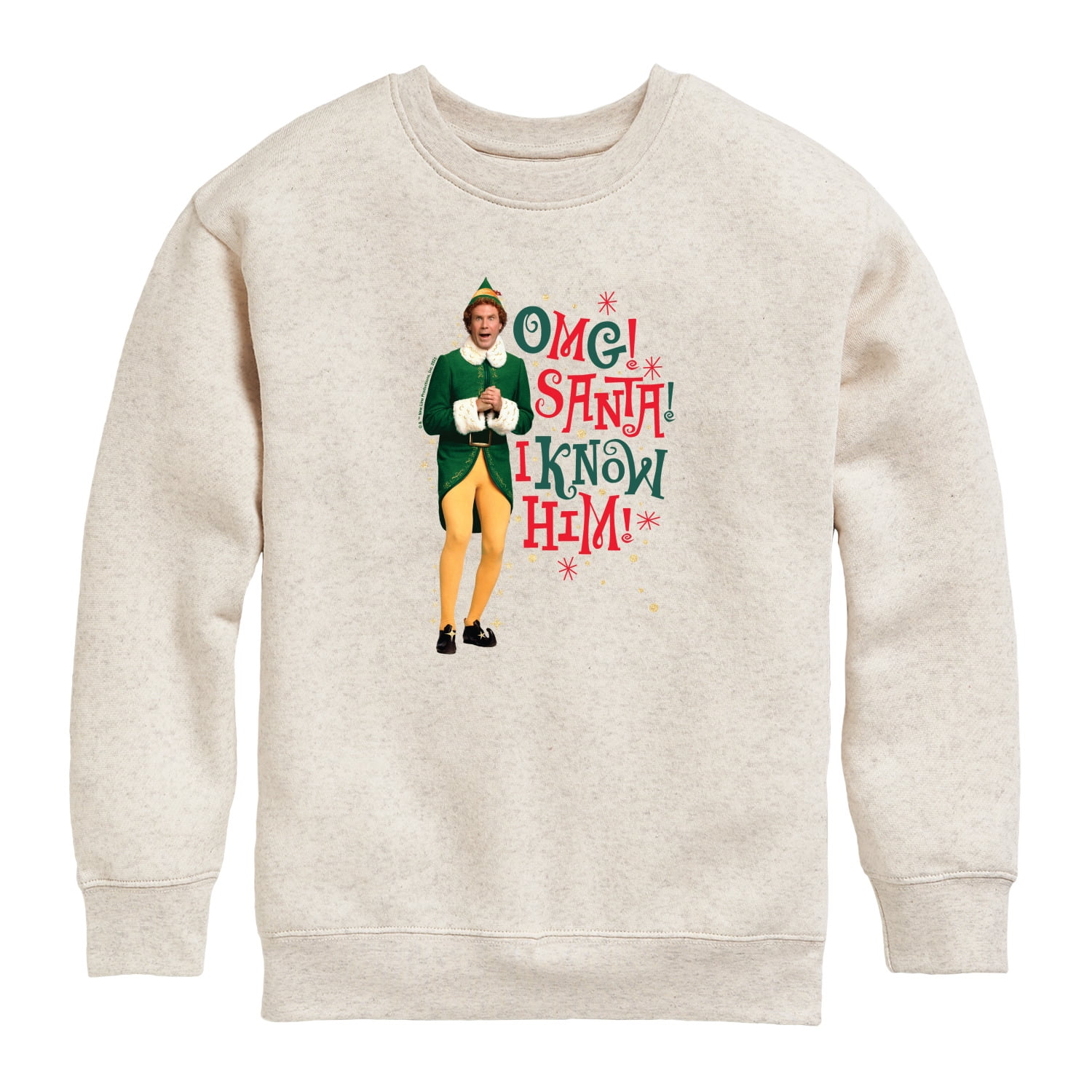 Elf - OMG I Know Him - Toddler Boys Fleece Crew Sweatshirt