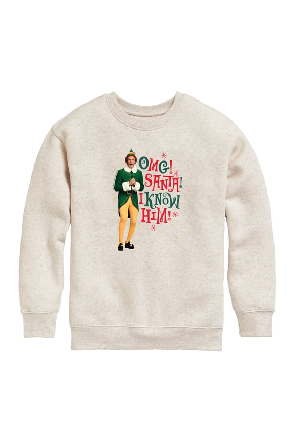 - OMG I Know Him - Toddler Boys Fleece Crew Sweatshirt