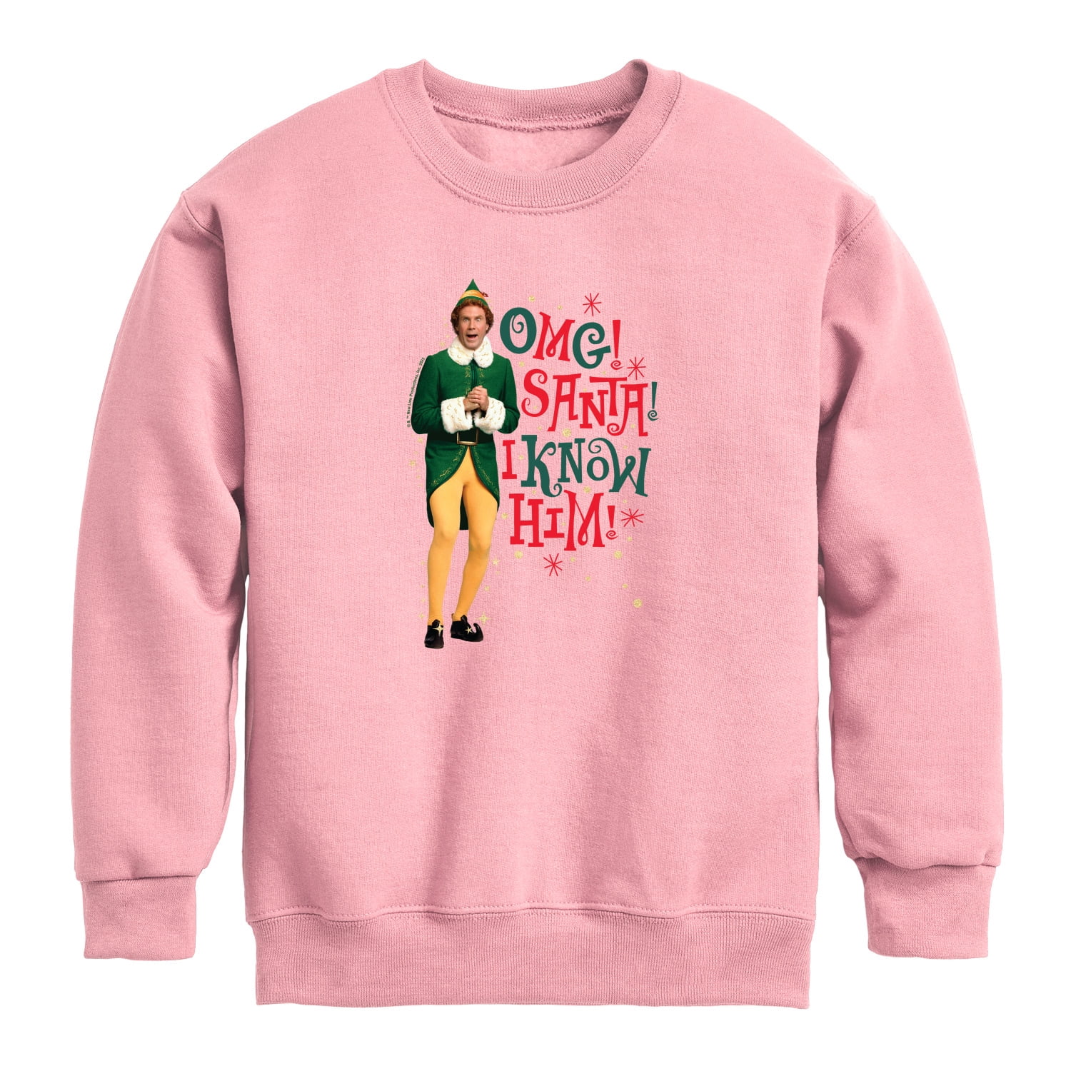 Elf - OMG I Know Him - Toddler Boys Fleece Crew Sweatshirt