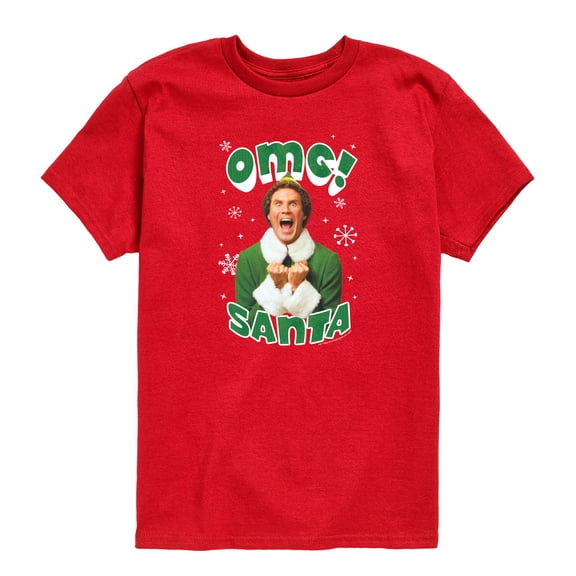 Elf - OMG It's Santa Elf Toddler Boys' Toddler Short Sleeve Graphic T-Shirt