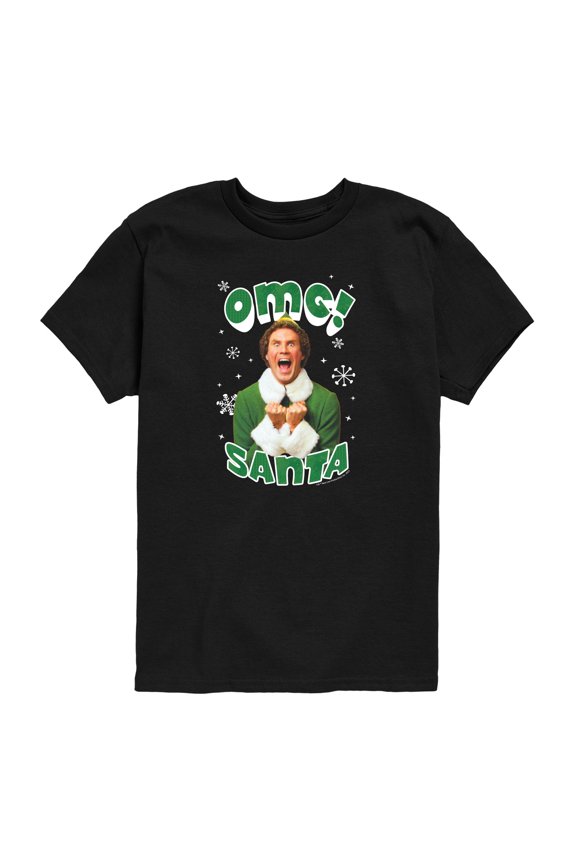 - OMG It's Santa Elf - Toddler Boys Short Sleeve Graphic T-Shirt