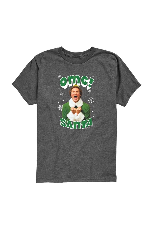 - OMG It's Santa Elf - Toddler Boys Short Sleeve Graphic T-Shirt