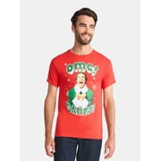 ELF OMG Santa Men's and Big Men's Holiday Graphic Tee, Sizes S-3XL