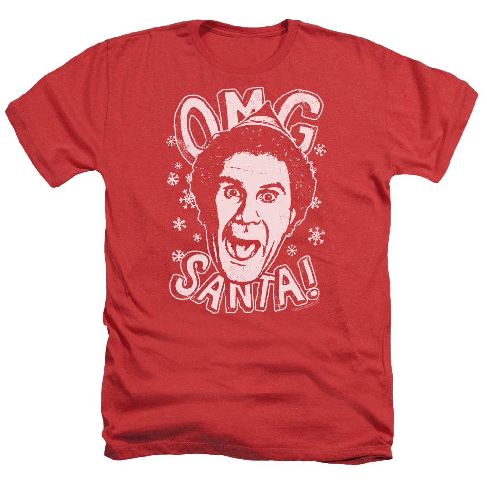 Elf - Omg Santa - Heather Short Sleeve Shirt - Medium