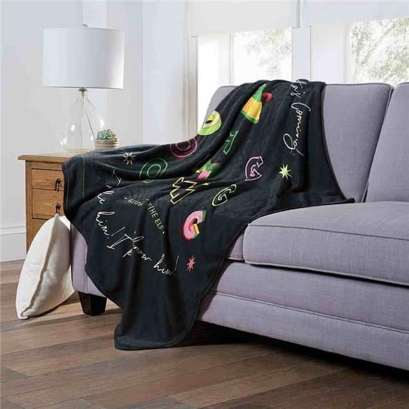 Elf Omg Santa Kids Silk Touch Throw Blanket