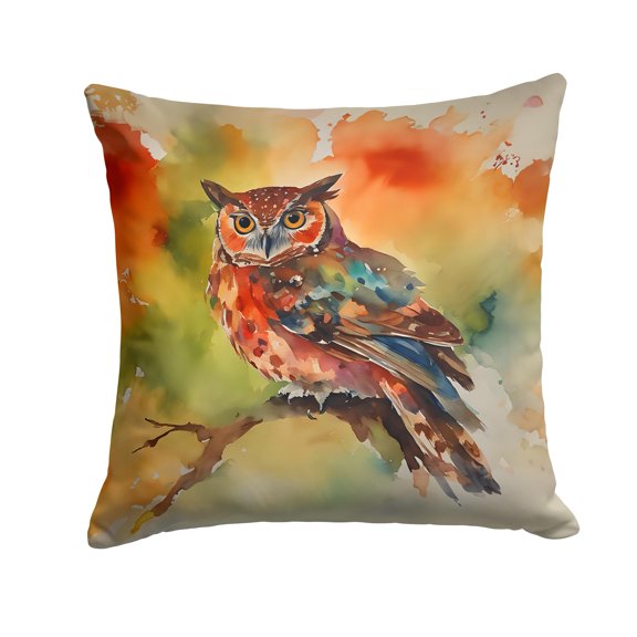 Elf Owl Throw Pillow 14 in x 14 in