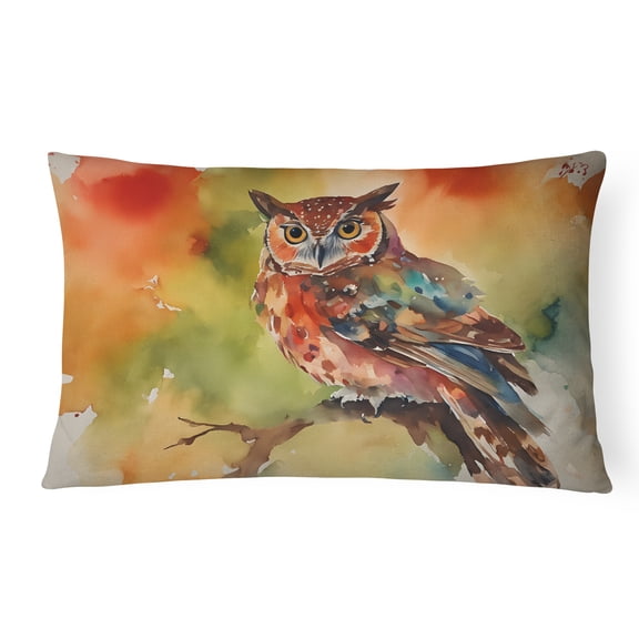 Elf Owl Throw Pillow 12 in x 16 in