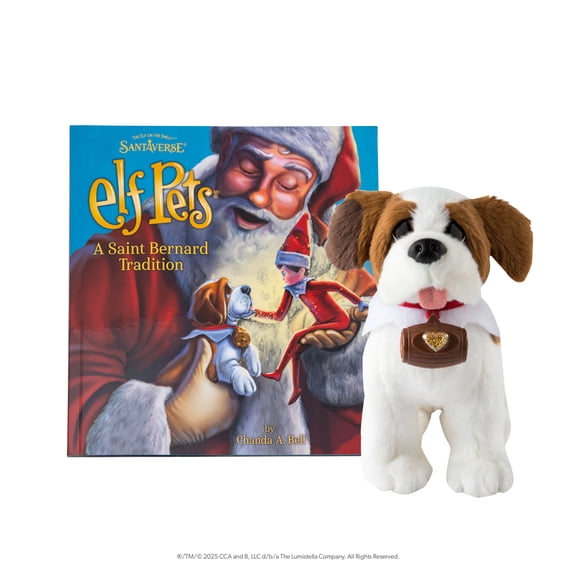 Elf Pets: A Saint Bernard Tradition Includes St. Bernard Plush and Storybook