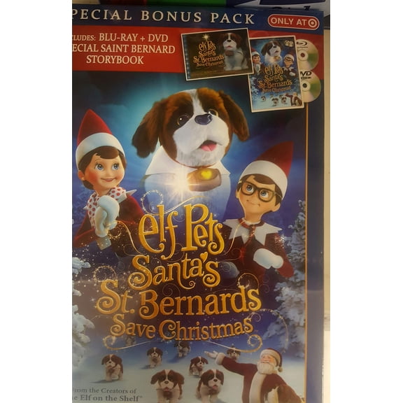 Elf Pets Santa's St. Bernards Save Christmas DVD