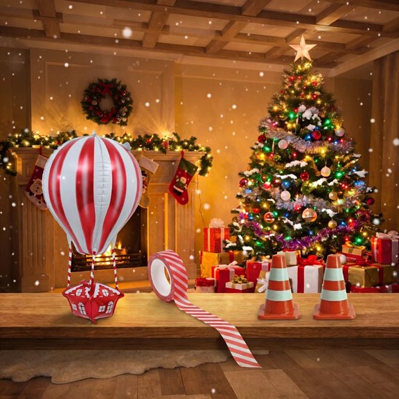 Elf Prop,Elf Hot Air Balloon,Elf Props,Christmas Decorations and Festive Supplies